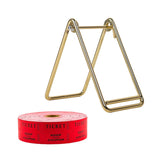 Maxbell Raffle Ticket Dispenser for Single Roll Tickets Trade Shows Charity Auctions Red Simple Holder