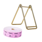Maxbell Raffle Ticket Dispenser for Single Roll Tickets Trade Shows Charity Auctions Pink Simple Holder