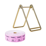 Maxbell Raffle Ticket Dispenser for Single Roll Tickets Trade Shows Charity Auctions Pink Simple Holder