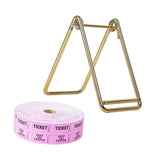 Maxbell Raffle Ticket Dispenser for Single Roll Tickets Trade Shows Charity Auctions Pink Simple Holder