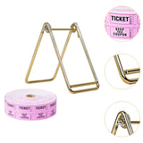 Maxbell Raffle Ticket Dispenser for Single Roll Tickets Trade Shows Charity Auctions Pink Simple Holder