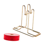 Maxbell Raffle Ticket Dispenser for Single Roll Tickets Trade Shows Charity Auctions Red Luxury Holder