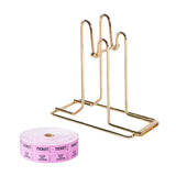 Maxbell Raffle Ticket Dispenser for Single Roll Tickets Trade Shows Charity Auctions Pink Luxury Holder