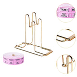 Maxbell Raffle Ticket Dispenser for Single Roll Tickets Trade Shows Charity Auctions Pink Luxury Holder