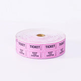 Maxbell Raffle Ticket Dispenser for Single Roll Tickets Trade Shows Charity Auctions Pink Luxury Holder
