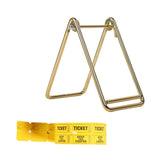 Maxbell Raffle Ticket Dispenser for Single Roll Tickets Trade Shows Charity Auctions Yellow Simple Holder