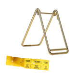 Maxbell Raffle Ticket Dispenser for Single Roll Tickets Trade Shows Charity Auctions Yellow Simple Holder