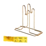 Maxbell Raffle Ticket Dispenser for Single Roll Tickets Trade Shows Charity Auctions Yellow Luxury Holder