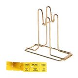 Maxbell Raffle Ticket Dispenser for Single Roll Tickets Trade Shows Charity Auctions Yellow Luxury Holder