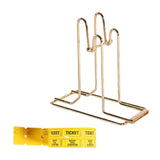Maxbell Raffle Ticket Dispenser for Single Roll Tickets Trade Shows Charity Auctions Yellow Luxury Holder