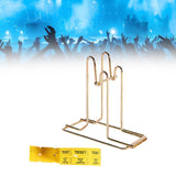 Maxbell Raffle Ticket Dispenser for Single Roll Tickets Trade Shows Charity Auctions Yellow Luxury Holder