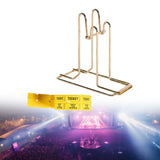 Maxbell Raffle Ticket Dispenser for Single Roll Tickets Trade Shows Charity Auctions Yellow Luxury Holder