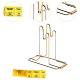 Maxbell Raffle Ticket Dispenser for Single Roll Tickets Trade Shows Charity Auctions Yellow Luxury Holder