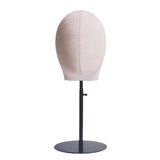 Maxbell Mannequin Head Model Fashion Hats Wig Display Stand for Hairdresser Training Black