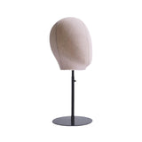 Maxbell Mannequin Head Model Fashion Hats Wig Display Stand for Hairdresser Training Black