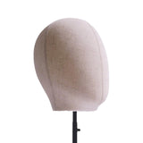 Maxbell Mannequin Head Model Fashion Hats Wig Display Stand for Hairdresser Training Black