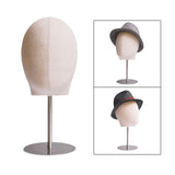 Maxbell Wig Hat Display Holder Mannequin Head Model for Styling Drying Shopping Mall