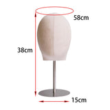 Maxbell Wig Hat Display Holder Mannequin Head Model for Styling Drying Shopping Mall