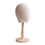 Maxbell Manikin Head Hats Wig Display Stand for Home Salon and Travel Styling Drying