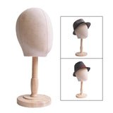 Maxbell Manikin Head Hats Wig Display Stand for Home Salon and Travel Styling Drying