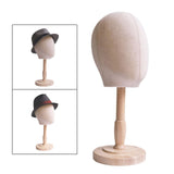 Maxbell Manikin Head Hats Wig Display Stand for Home Salon and Travel Styling Drying