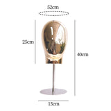 Maxbell Wig Stand Portable Multipurpose Stable Mannequin Head for Salon Headwear Wig Golden