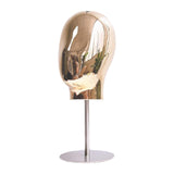 Maxbell Wig Stand Portable Multipurpose Stable Mannequin Head for Salon Headwear Wig Golden