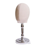 Maxbell Bald Mannequin Head Male with Base Hat Rack for Eyeglasses Hair Salon Market Silver Base