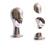 Maxbell Maxbell Manikin Head Hat Display Stand for Home Salon Beginner Stylist Shopping Mall silver