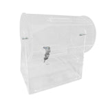 Maxbell Acrylic Raffle Drum Raffle Ticket Box for Company Party Tickets Family Games