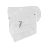 Maxbell Acrylic Raffle Drum Raffle Ticket Box for Company Party Tickets Family Games