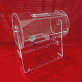 Maxbell Acrylic Raffle Drum Raffle Ticket Box for Company Party Tickets Family Games