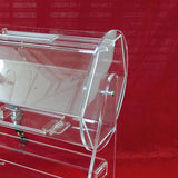 Maxbell Acrylic Raffle Drum Raffle Ticket Box for Company Party Tickets Family Games