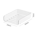 Maxbell 4x Letter Paper Tray Multipurpose Folder Document Paper Organizer for School Vertical Clear