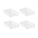 Maxbell 4x Letter Paper Tray Multipurpose Folder Document Paper Organizer for School Vertical Clear