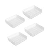 Maxbell 4x Letter Paper Tray Multipurpose Folder Document Paper Organizer for School Horizontal White