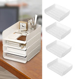 Maxbell 4x Letter Paper Tray Multipurpose Folder Document Paper Organizer for School Horizontal White