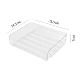 Maxbell 4x Letter Paper Tray Multipurpose Folder Document Paper Organizer for School Horizontal Clear