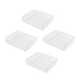 Maxbell 4x Letter Paper Tray Multipurpose Folder Document Paper Organizer for School Horizontal Clear