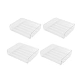 Maxbell 4x Letter Paper Tray Multipurpose Folder Document Paper Organizer for School Horizontal Clear