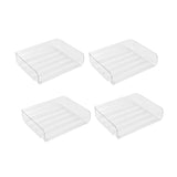 Maxbell 4x Letter Paper Tray Multipurpose Folder Document Paper Organizer for School Horizontal Clear