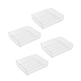 Maxbell 4x Letter Paper Tray Multipurpose Folder Document Paper Organizer for School Horizontal Clear
