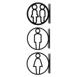 Maxbell Toilet Sign Removable Men Women Plaque for Office Building Mall Public Place Male and Female