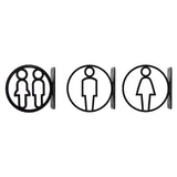 Maxbell Toilet Sign Removable Men Women Plaque for Office Building Mall Public Place Male and Female