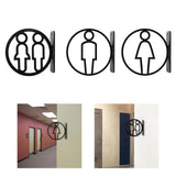 Maxbell Toilet Sign Removable Men Women Plaque for Office Building Mall Public Place Male and Female