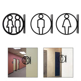 Maxbell Toilet Sign Removable Men Women Plaque for Office Building Mall Public Place Male and Female