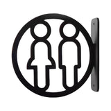 Maxbell Toilet Sign Removable Men Women Plaque for Office Building Mall Public Place Male and Female