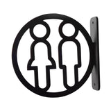 Maxbell Toilet Sign Removable Men Women Plaque for Office Building Mall Public Place Male and Female