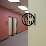 Maxbell Toilet Sign Removable Men Women Plaque for Office Building Mall Public Place Male and Female