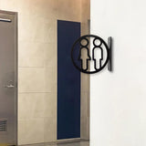 Maxbell Toilet Sign Removable Men Women Plaque for Office Building Mall Public Place Male and Female